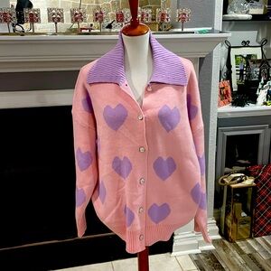 Super Soft heart 💜 sweater!!